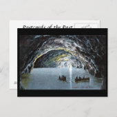 古いポストカード – 青いグロットイタリア，カプリ ポストカード (正面/裏面)