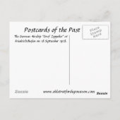 古いポストカード – 飛行船"Graf Zeppelin" ポストカード (裏面)