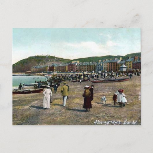 古いポストカード – Aberystwyth Sands ポストカード (正面)