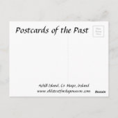 古いポストカード – Acill Island, Co Mayo，アイルランド ポストカード (裏面)