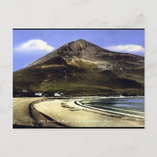 古いポストカード – Acill Island, Co Mayo，アイルランド ポストカード (正面)