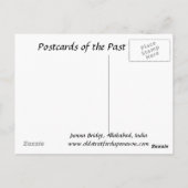 古いポストカード – Allhabad,インド ポストカード (裏面)