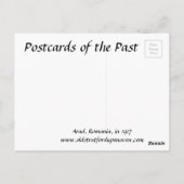 古いポストカード – Arad，ルーマニア。 ポストカード (裏面)