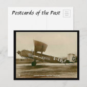 古いポストカード – Armstrong Whitworth "Argosy" ポストカード (正面/裏面)