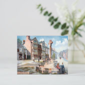古いポストカード – Askrigg, Yorkshire ポストカード (スタンド正面)