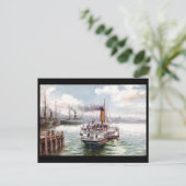古いポストカード – Belfast Harbor ポストカード (スタンド正面)