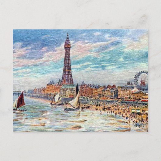 古いポストカード – Blackpool, Lancashire ポストカード (正面)