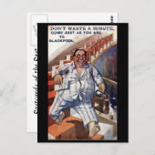 古いポストカード – Blackpool, Lancashire ポストカード (正面/裏面)