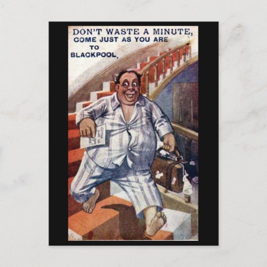 古いポストカード – Blackpool, Lancashire ポストカード (正面)