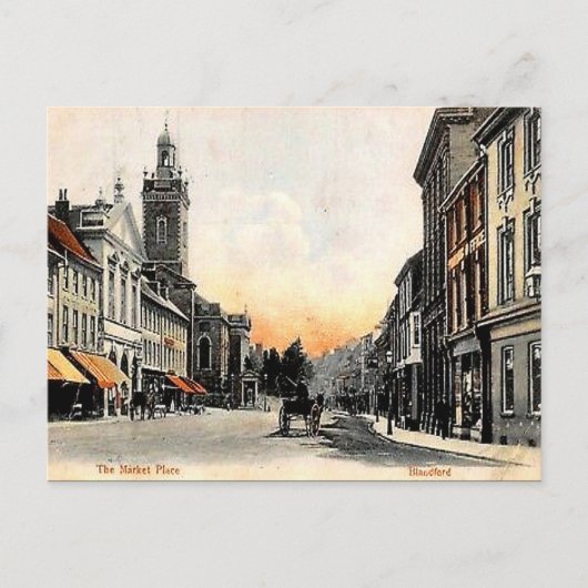 古いポストカード – Blandford Forum, Dorset ポストカード (正面)