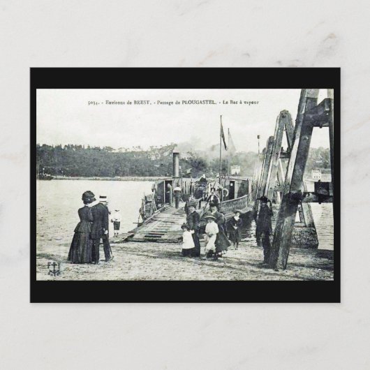 古いポストカード – Brest, Finistere，フランス ポストカード (正面)