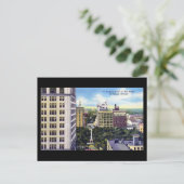 古いポストカード – Bull St, Savannah，ジョージア ポストカード (スタンド正面)