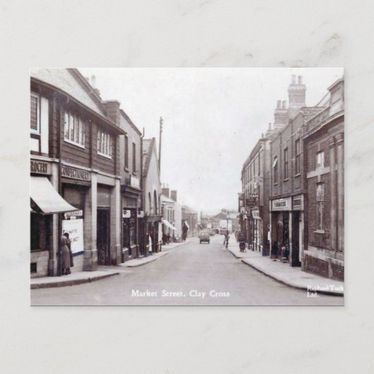 古いポストカード – Clay Cross, Derbyshire ポストカード (正面)