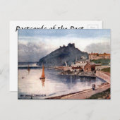 古いポストカード – Criccieth Castle, Wales ポストカード (正面/裏面)