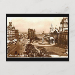 古いポストカード – Donegall Square, Belfast ポストカード