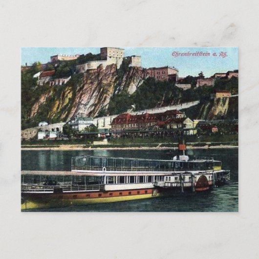 古いポストカード – Ehrenbreitstein, Koblenz, Germany ポストカード (正面)