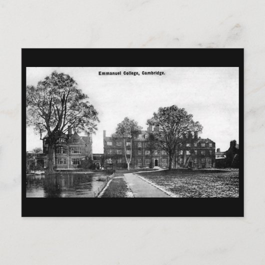 古いポストカード – Emmanuel College, Cambridge ポストカード (正面)