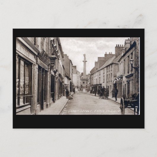 古いポストカード – Ennis, Co Clare ポストカード (正面)