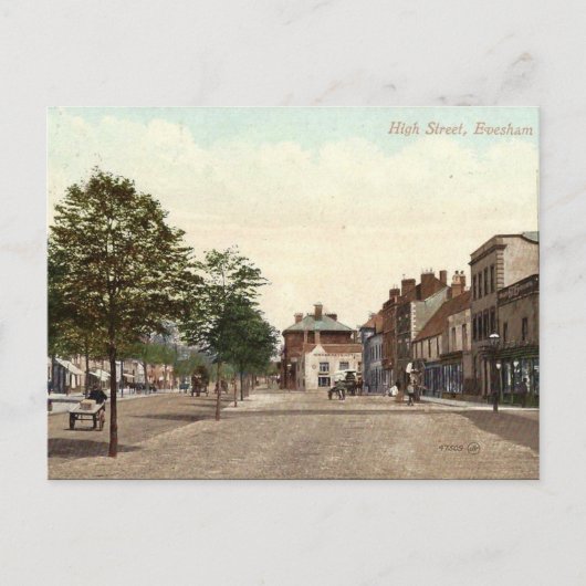 古いポストカード – Evesham, Worcestershire ポストカード (正面)