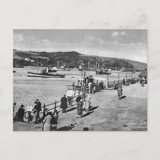 古いポストカード – Falmouth, Cornwall ポストカード (正面)