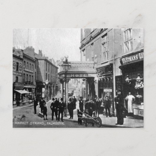 古いポストカード – Falmouth, Cornwall ポストカード (正面)