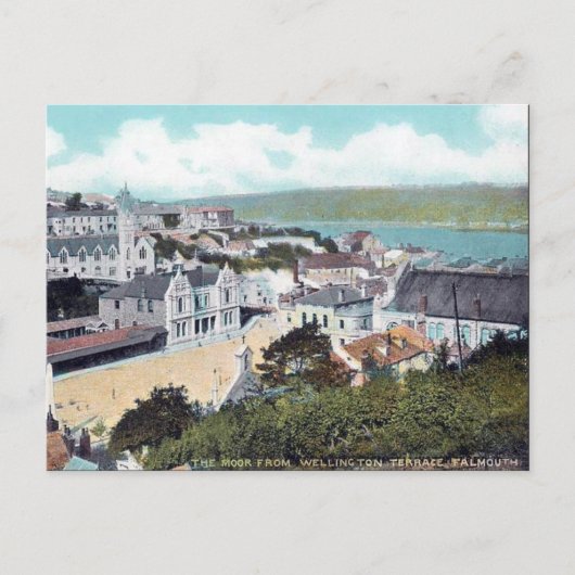 古いポストカード – Falmouth, Cornwall ポストカード (正面)