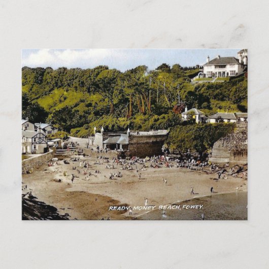 古いポストカード – Fowey, Cornwall, England ポストカード (正面)