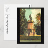 古いポストカード、Gower Memorial、Stratford-on-Avon ポストカード (正面/裏面)