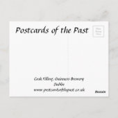 古いポストカード – Guinness Brewery, Dublin ポストカード (裏面)