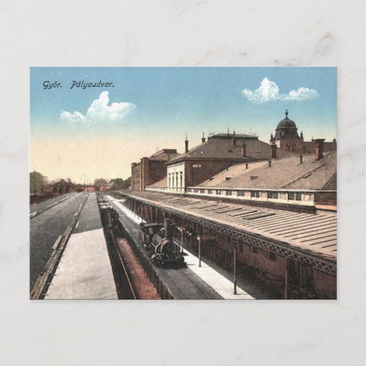 古いポストカード – Gyor，ハンガリー ポストカード (正面)