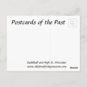 古いポストカード – High St, Worcester ポストカード (裏面)