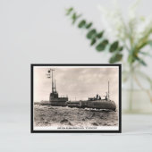 古いポストカード – HM潜水艦「Sturgeon」 ポストカード (スタンド正面)