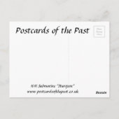 古いポストカード – HM潜水艦「Sturgeon」 ポストカード (裏面)