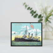 古いポストカード – HMS Apollo ポストカード (スタンド正面)