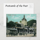 古いポストカード – Karlovy Vary (Karlsbad),チェコ。 ポストカード (正面/裏面)