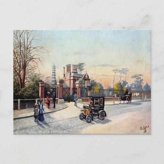 古いポストカード – Kew Gardens, London ポストカード (正面)