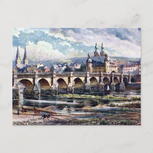 古いポストカード – Koblenz，ドイツ ポストカード (正面)