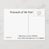 古いポストカード – Lacock, Wiltshire，イギリス ポストカード (裏面)