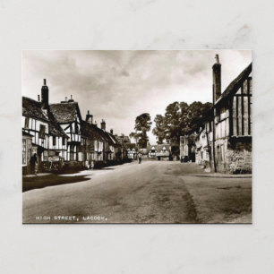 古いポストカード – Lacock, Wiltshire，イギリス ポストカード