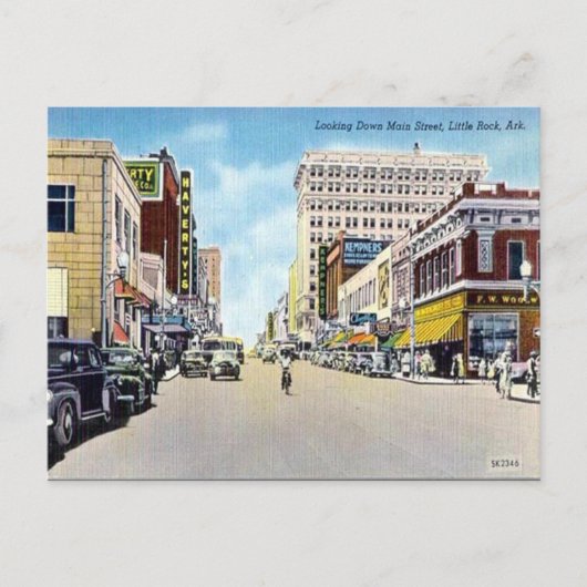 古いポストカード – Little Rock, Arkansas, USA ポストカード (正面)