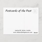 古いポストカード – Lynton Rd, Acton, London ポストカード (裏面)