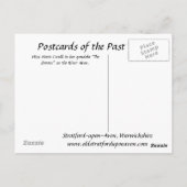 古いポストカード – Marie Corelli - Stratford-on-Avon ポストカード (裏面)