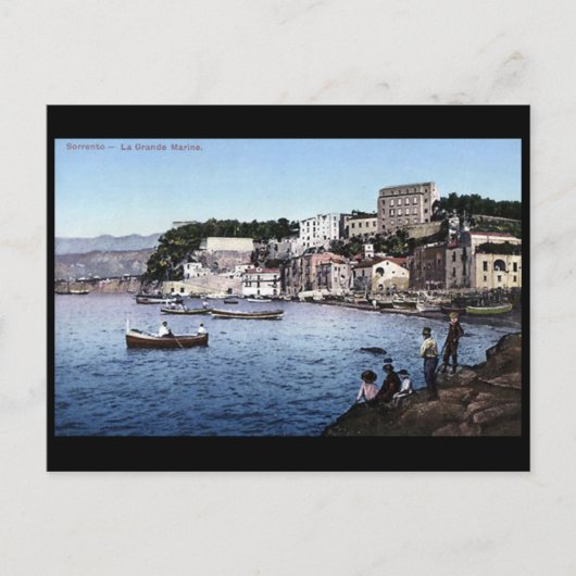 古いポストカード – Marina Grande，ソレント，イタリア ポストカード (正面)