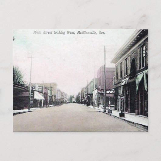 古いポストカード – McMinville，オレゴン，アメリカ ポストカード (正面)
