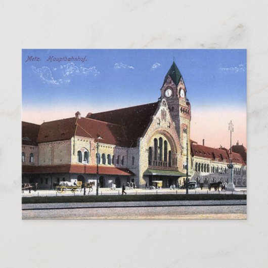 古いポストカード – Metz，フランス ポストカード (正面)