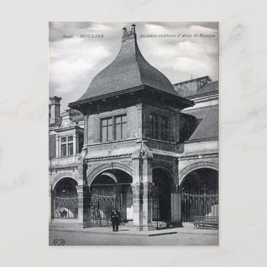 古いポストカード – Moulins, Allier，フランス ポストカード (正面)