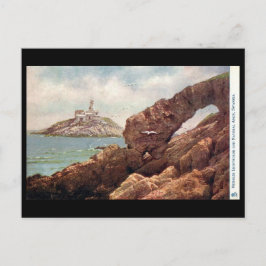 古いポストカード – Mumbles Light house, Swansea ポストカード