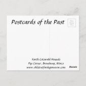 古いポストカード – N Cotswold Hounds,ブロードウェイ ポストカード (裏面)