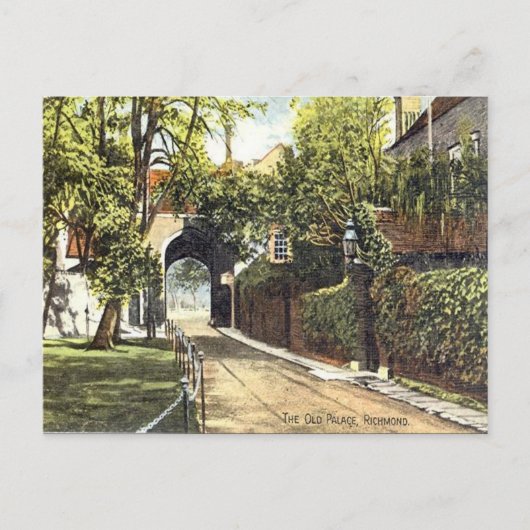 古いポストカード – Old Palace, Richmond，ロンドン ポストカード (正面)