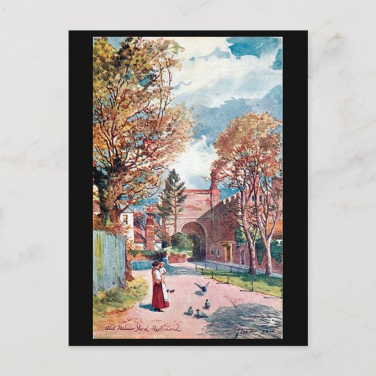 古いポストカード – Old Palace Yard, Richmond，ロンドン ポストカード (正面)